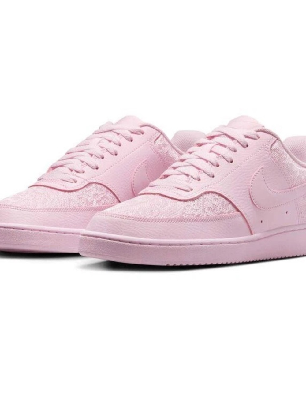 Nike Women’s Low-Profile Pink Lace-Accent Sneakers